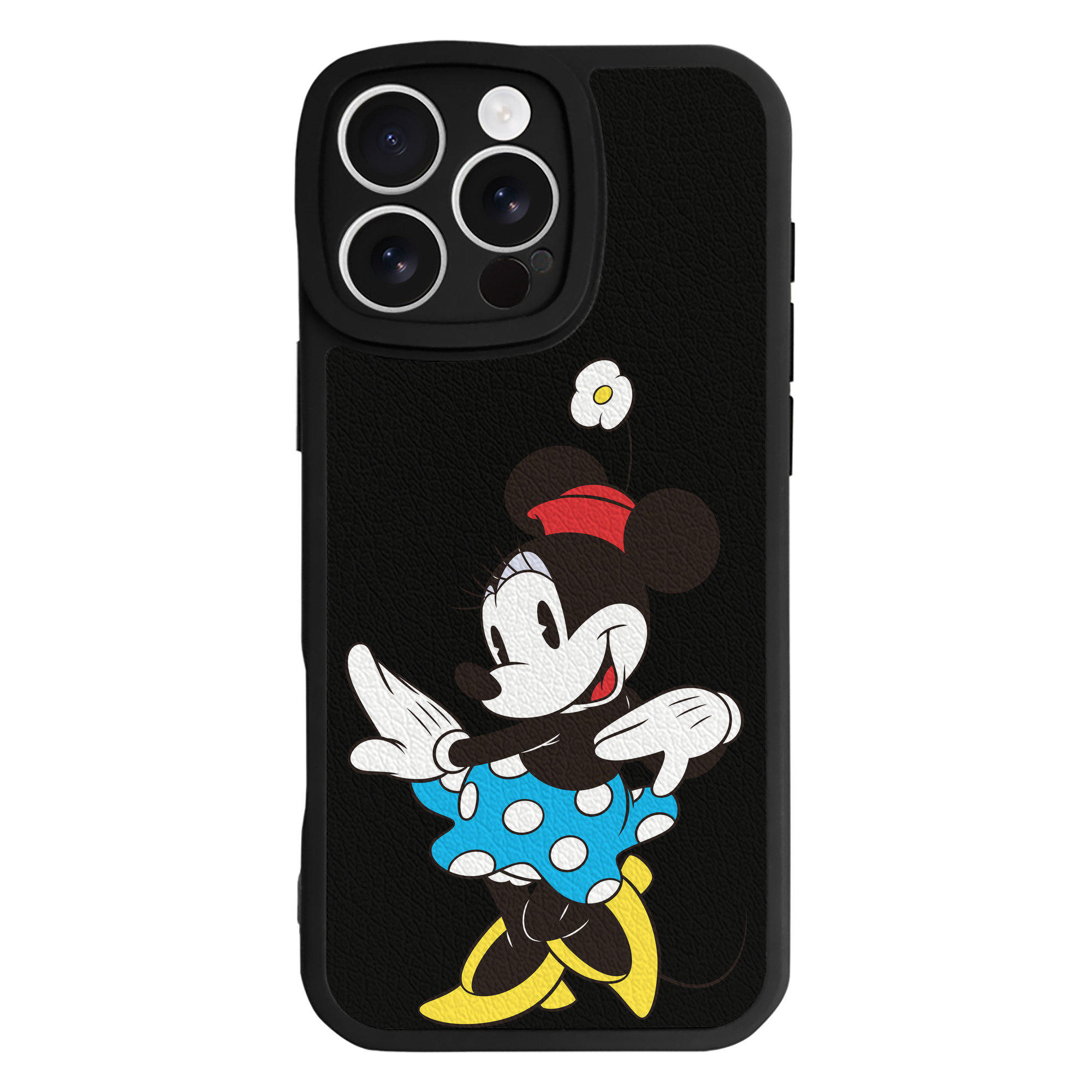 （画像用） ミッキーマウス Mickey Mouse 【iPhone 16シリーズ対応】シリコンスマホケース（レザー調） 材質：シリコン